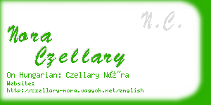 nora czellary business card